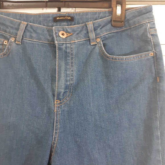 Massimo Dutti hi rise crop flare Jeans sz 8 *W - Picture 6 of 7